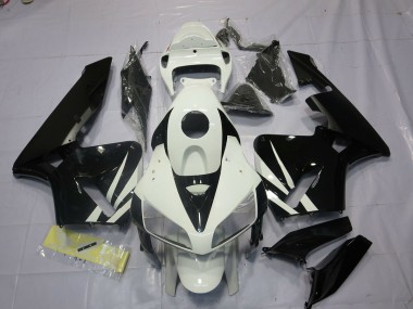 Schwarz & Weiß 05-06 Honda CBR600RR Verkleidung