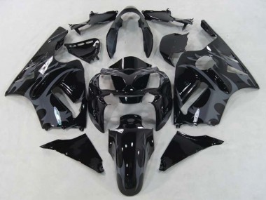 Schwarz Weiß & Blau 02-05 Kawasaki ZX12R Verkleidung