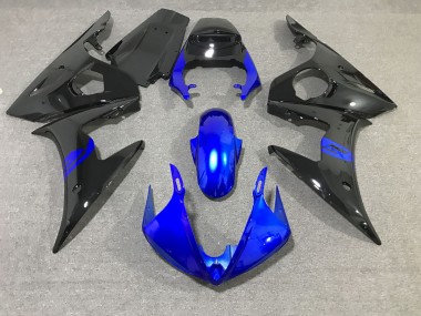 Schwarz & Blau Glänzend 03-04 Yamaha R6 Verkleidung