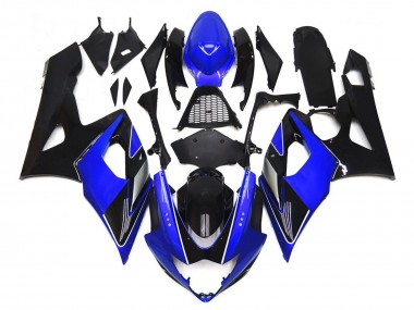 Schwarz & Blau Glänzend Mit Silber 05-06 Suzuki GSXR 1000 Verkleidung