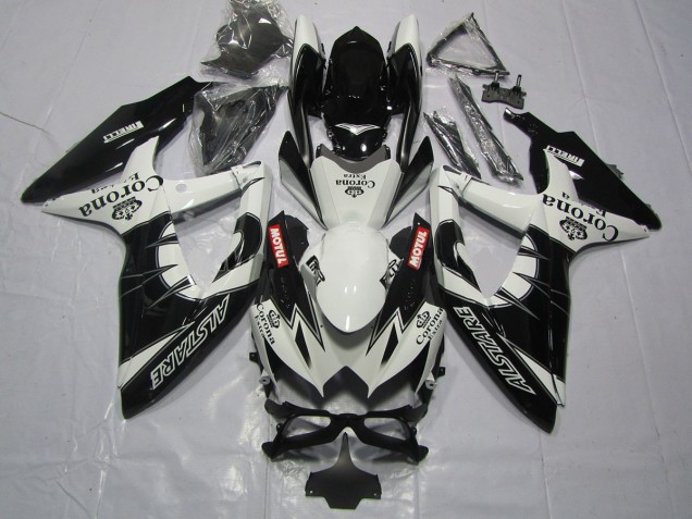 Schwarz Corona 08-10 Suzuki GSXR 600-750 Verkleidung Schwarz Corona 08-10 Suzuki GSXR 600-750 Verkleidung