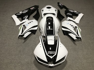 Schwarz-Weiß-Design 13-23 Honda CBR600RR Verkleidung