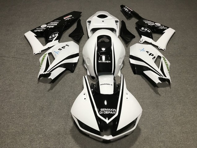 Schwarz-Weiß-Design 13-23 Honda CBR600RR Verkleidung Schwarz-Weiß-Design 13-23 Honda CBR600RR Verkleidung