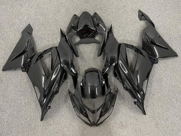 Schwarz-Einfarbig Glänzend 13-18 Kawasaki ZX6R Verkleidung Schwarz-Einfarbig Glänzend 13-18 Kawasaki ZX6R Verkleidung
