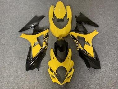 Schwarz & Gelb 07-08 Suzuki GSXR 1000 Verkleidung