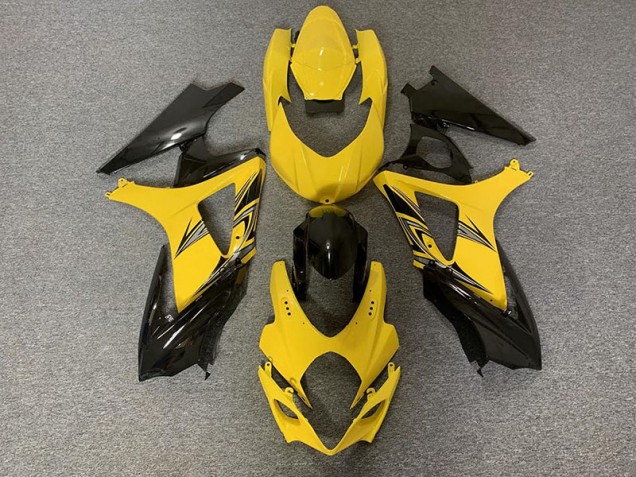 Schwarz & Gelb 07-08 Suzuki GSXR 1000 Verkleidung Schwarz & Gelb 07-08 Suzuki GSXR 1000 Verkleidung
