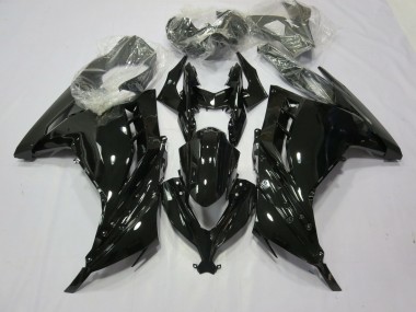 Schwarz Glanz 13-18 Kawasaki Ninja 300 Verkleidung