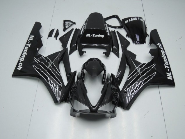 Schwarz Glanz Mit Weiß 09-12 Triumph Daytona 675 Verkleidung Schwarz Glanz Mit Weiß 09-12 Triumph Daytona 675 Verkleidung