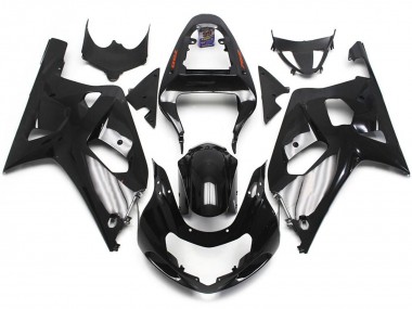 Schwarz Glänzend 01-03 Suzuki GSXR 600-750 Verkleidung