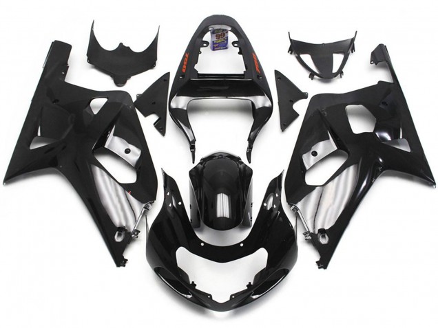 Schwarz Glänzend 01-03 Suzuki GSXR 600-750 Verkleidung Schwarz Glänzend 01-03 Suzuki GSXR 600-750 Verkleidung