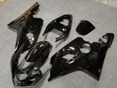 Schwarz Glänzend 04-05 Suzuki GSXR 600-750 Verkleidung
