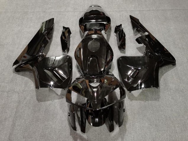 Schwarz Glänzend 05-06 Honda CBR600RR Verkleidung Schwarz Glänzend 05-06 Honda CBR600RR Verkleidung