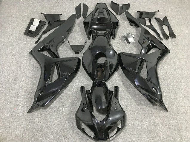 Schwarz Glänzend 06-07 Honda CBR1000RR Verkleidung Schwarz Glänzend 06-07 Honda CBR1000RR Verkleidung