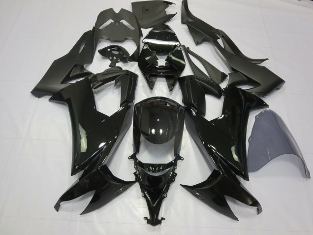 Schwarz Glänzend 08-10 Kawasaki ZX10R Verkleidung Schwarz Glänzend 08-10 Kawasaki ZX10R Verkleidung