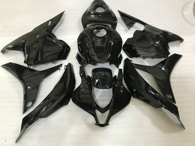 Schwarz Glänzend 09-12 Honda CBR600RR Verkleidung Schwarz Glänzend 09-12 Honda CBR600RR Verkleidung