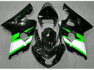 Schwarz Glänzend & Grün 04-05 Suzuki GSXR 600-750 Verkleidung