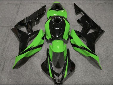Schwarz Glänzend & Grün 07-08 Honda CBR600RR Verkleidung