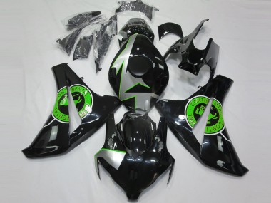 Schwarz Glänzend & Grün 08-11 Honda CBR1000RR Verkleidung