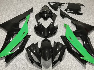 Schwarz Glänzend & Grün 08-16 Yamaha R6 Verkleidung