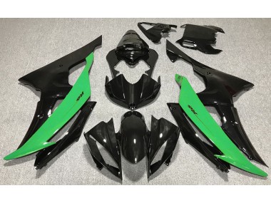 Schwarz Glänzend & Grün 08-16 Yamaha R6 Verkleidung