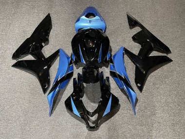 Schwarz Glänzend & Hellblau 07-08 Honda CBR600RR Verkleidung
