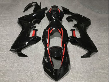 Schwarz Glänzend Mit Rotem Futter 17-23 Honda CBR1000RR Verkleidung