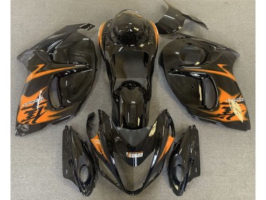 Schwarz Glänzend & Orange 08-20 Suzuki GSXR 1300 Verkleidung