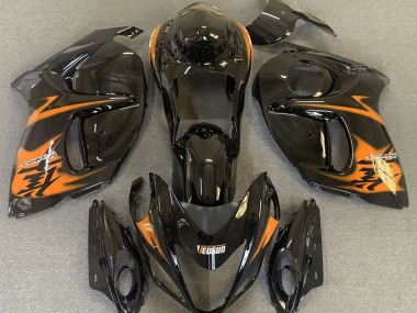 Schwarz Glänzend & Orange 08-20 Suzuki GSXR 1300 Verkleidung