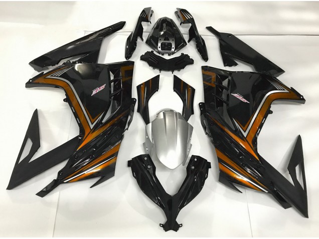 Schwarz Glänzend & Orange 13-18 Kawasaki Ninja 300 Verkleidung Schwarz Glänzend & Orange 13-18 Kawasaki Ninja 300 Verkleidung