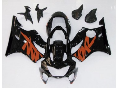 Schwarz Glänzend & Orange 99-00 Honda CBR600 F4 Verkleidung