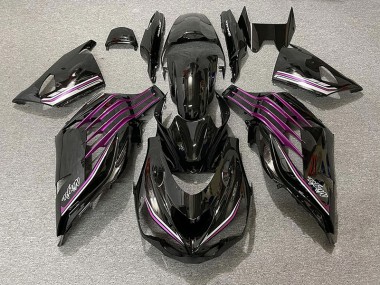 Schwarz Glänzend & Pink 12-21 Kawasaki ZX14R Verkleidung