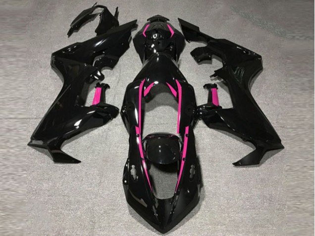 Schwarz Glänzend & Rosa Futter 17-23 Honda CBR1000RR Verkleidung Schwarz Glänzend & Rosa Futter 17-23 Honda CBR1000RR Verkleidung