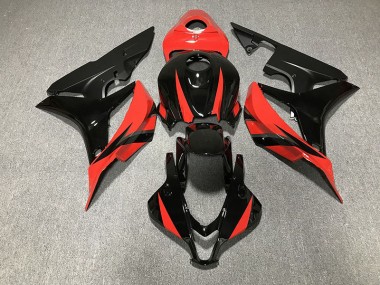 Schwarz Glänzend & Rot 07-08 Honda CBR600RR Verkleidung