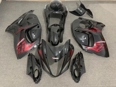 Schwarz Glänzend & Rot 08-20 Suzuki GSXR 1300 Verkleidung