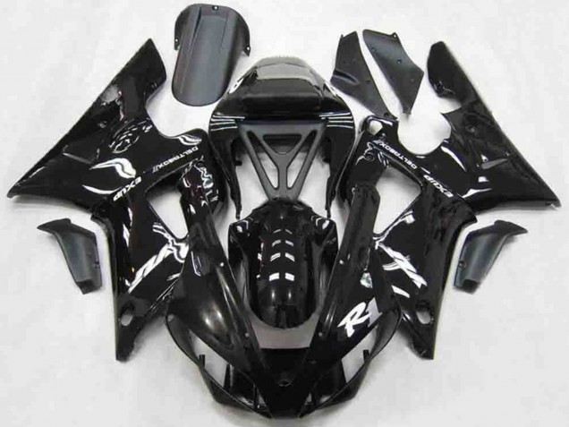 Schwarz Glänzend Stil 00-01 Yamaha R1 Verkleidung Schwarz Glänzend Stil 00-01 Yamaha R1 Verkleidung
