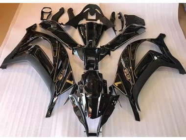 Schwarz & Gold 16-19 Kawasaki ZX10R Verkleidung