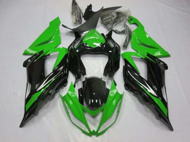 Schwarz & Grün 13-18 Kawasaki ZX6R Verkleidung Schwarz & Grün 13-18 Kawasaki ZX6R Verkleidung