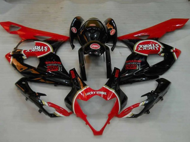 Schwarz Lucky Strike 05-06 Suzuki GSXR 1000 Verkleidung Schwarz Lucky Strike 05-06 Suzuki GSXR 1000 Verkleidung