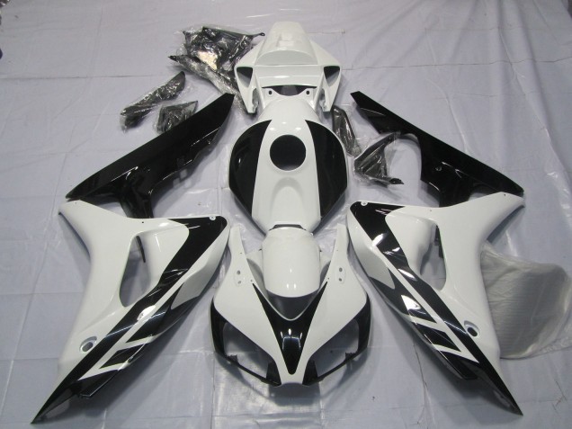 Schwarz & Weiß OEM Stil Keine Aufkleber 06-07 Honda CBR1000RR Verkleidung Schwarz & Weiß OEM Stil Keine Aufkleber 06-07 Honda CBR1000RR Verkleidung