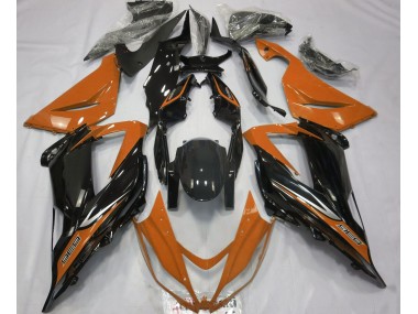 Schwarz & Orange 13-18 Kawasaki ZX6R Verkleidung
