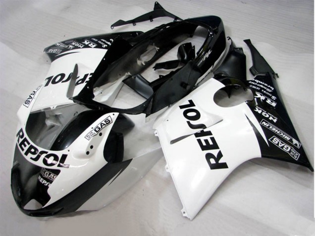 Schwarz Weiß Repsol 96-07 Honda CBR1100XX Verkleidung Schwarz Weiß Repsol 96-07 Honda CBR1100XX Verkleidung
