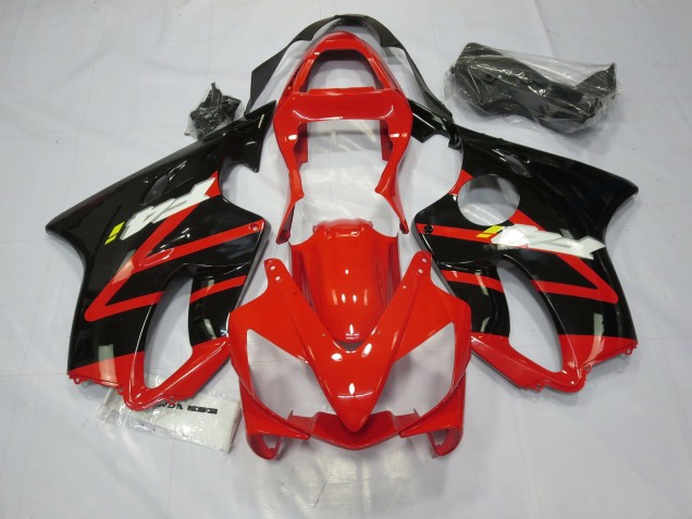 Schwarz Rot Weiß 01-03 Honda CBR600 F4i Verkleidung Schwarz Rot Weiß 01-03 Honda CBR600 F4i Verkleidung