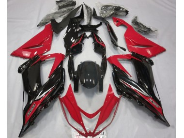 Schwarz & Rot 13-18 Kawasaki ZX6R Verkleidung
