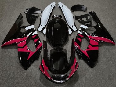 Schwarz Rot Glänzend & Weiß 98-07 Yamaha YZF600 Verkleidung