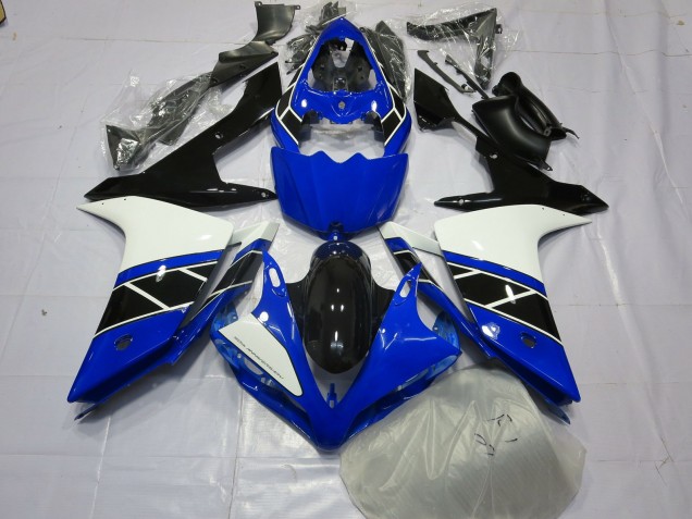 Schwarz Schwarz & Weiß 07-08 Yamaha R1 Verkleidung Schwarz Schwarz & Weiß 07-08 Yamaha R1 Verkleidung