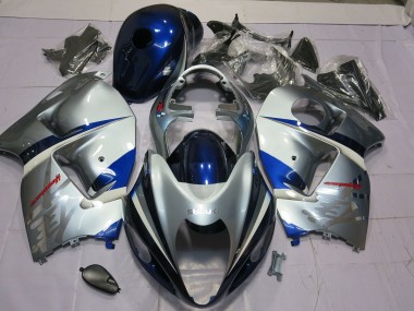 Silber & Blau 97-07 Suzuki GSXR 1300 Verkleidung