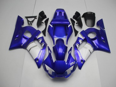 Silber Weiß & Blau 98-02 Yamaha R6 Verkleidung