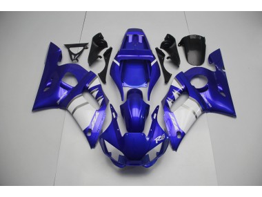 Silber Weiß & Blau 98-02 Yamaha R6 Verkleidung
