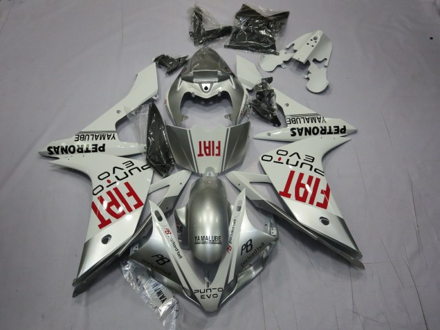 Silber Fiat 07-08 Yamaha R1 Verkleidung Silber Fiat 07-08 Yamaha R1 Verkleidung