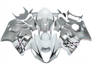 Silber & Glänzend Weiß OEM Stil 97-07 Suzuki GSXR 1300 Verkleidung
